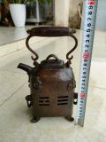 ẤM BẾP ĐỒNG CŨ 2 TẦNG Ấm tích Dơi Thọ Sử dụng tốt. Trưng bày ý nghĩa Nặng 1,4kg