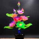 ĐÈN HOA SEN CẢNH SỢI QUANG NHIỀU MÀU SẮC Đèn LED công suất thấp tiết kiệm năng lượng