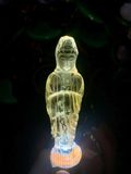 Mẹ quan âm thạch anh vàng Kt:9x2,5cm