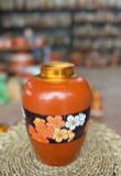 Hộp chè gốm size to H 20cm,đk 14cm