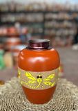 Hộp chè gốm size to H 20cm,đk 14cm