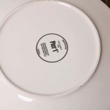 Đĩa hoa văn gà tây Chất liệu gốm Sử dụng đựng thức ăn, đồ trưng bày Kt 22,5 * 2cm