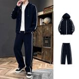 Bộ quần áo len cardigan nam cao cấp Màu sắc: đen/xanh than/xám Chất liệu : 100% sợi polyester