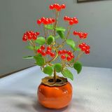 Cây cảnh đá tài lộc trang trí nghệ thuật Chất liệu ngọc Carnelian
