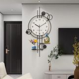ĐỒNG HỒ TREO TƯỜNG HIỆN ĐẠI TRANG TRÍ CAO CẤP Chất liệu sản phẩm: Tấm gỗ/kim loại