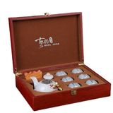 BỘ ẤM TRÀ TRÁNG MEN NGỌC BÍCH CAO CẤP BK-CE004000VN-3115 Chất liệu: Hợp kim ngọc + tráng men