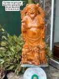 Cụ Thần Tài Gỗ Huyết Long