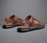 DÉP SANDALS NAM ĐẾ MỀM CAO CẤP CHẤT LIỆU: Vải: Da tổng hợp