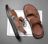 DÉP SANDALS NAM ĐẾ MỀM CAO CẤP CHẤT LIỆU: Vải: Da tổng hợp