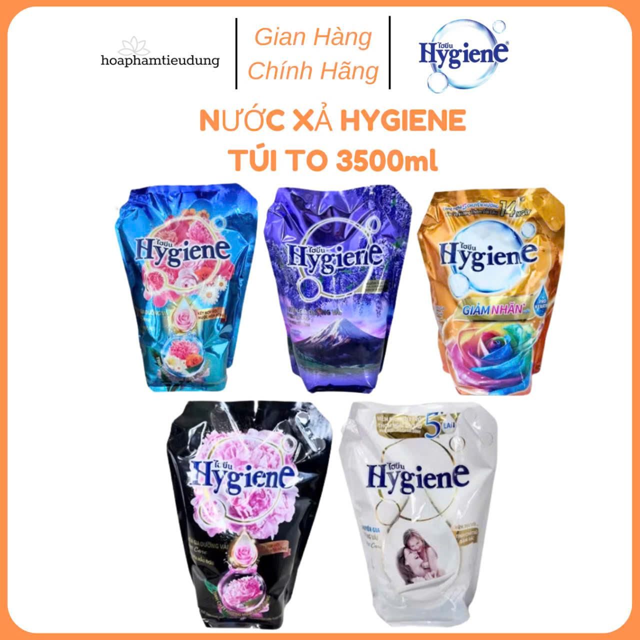 (Túi To Tiết kiệm) Nước Xả Vải Hygiene Đậm Đặc 3.5L Thái Lan