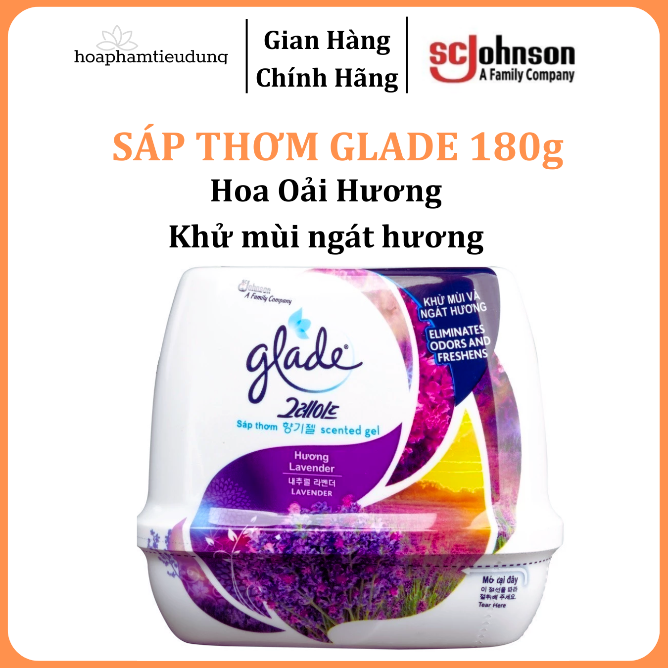 Sáp Thơm Phòng Glade đủ mùi 180g