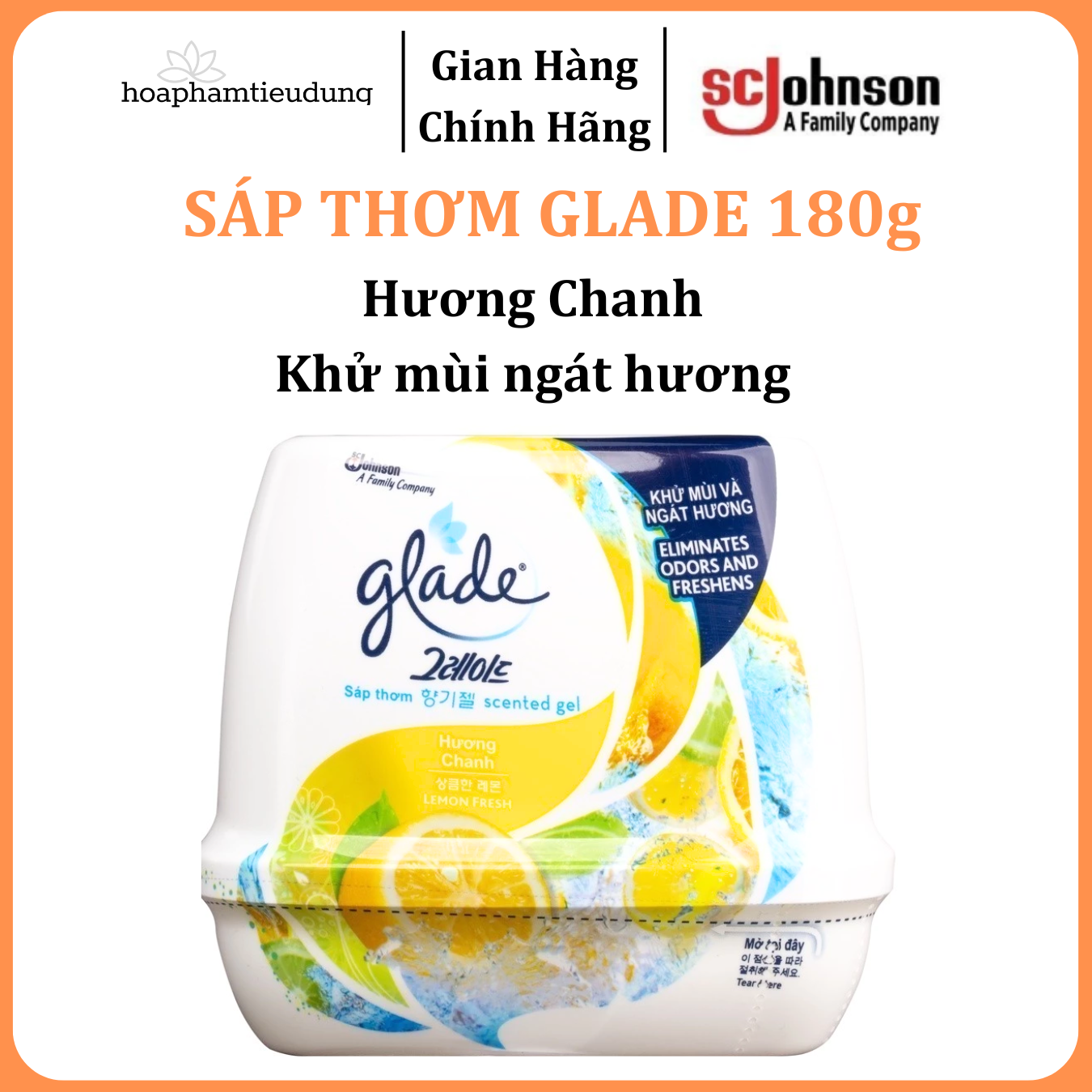 Sáp Thơm Phòng Glade đủ mùi 180g
