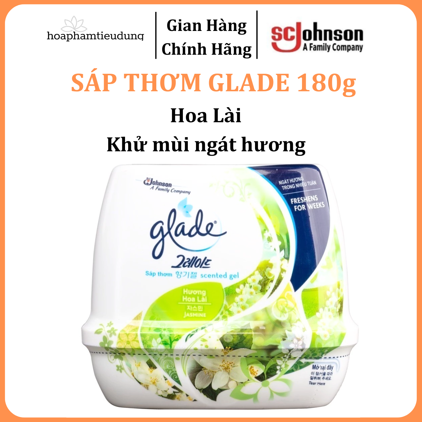Sáp Thơm Phòng Glade đủ mùi 180g