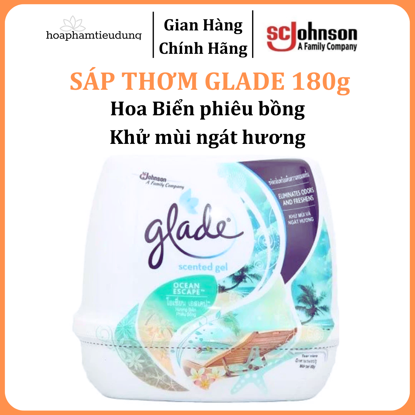 Sáp Thơm Phòng Glade đủ mùi 180g