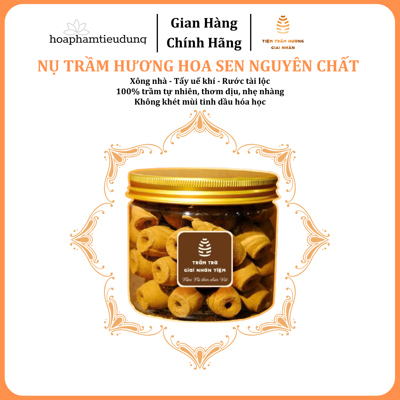 Nụ Trầm Hương hoa sen Nguyên Chất Xông Nhà, Tẩy Uế Khí, Rước Tài Lộc Thơm Dịu Nhẹ, Không Khét Mùi Tinh Dầu Hóa Học