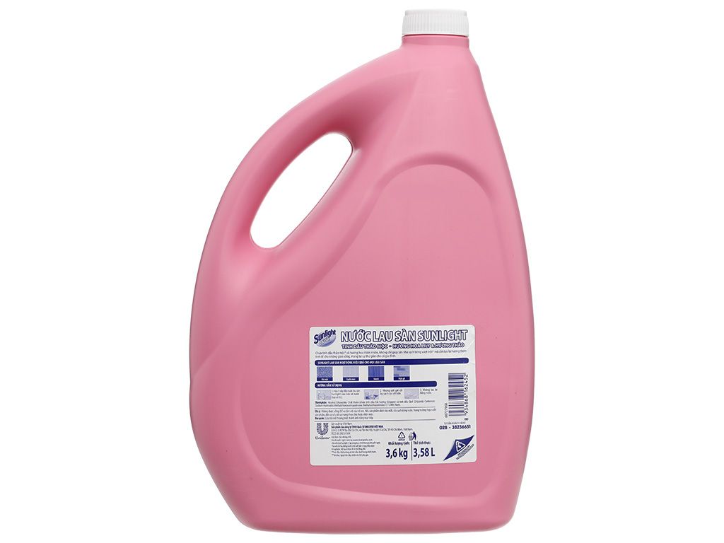 Nước lau sàn Sunlight tinh dầu thảo mộc hương hoa lily và hương thảo can 3.6kg