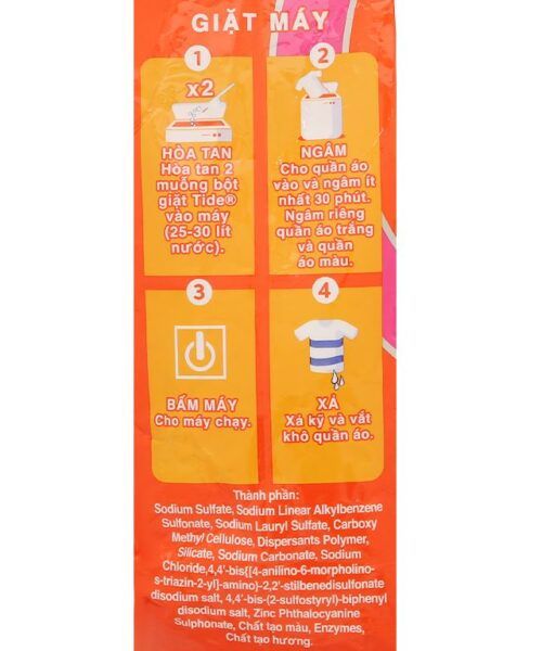 Bột giặt Tide trắng đột phá hương Downy túi 5 kg
