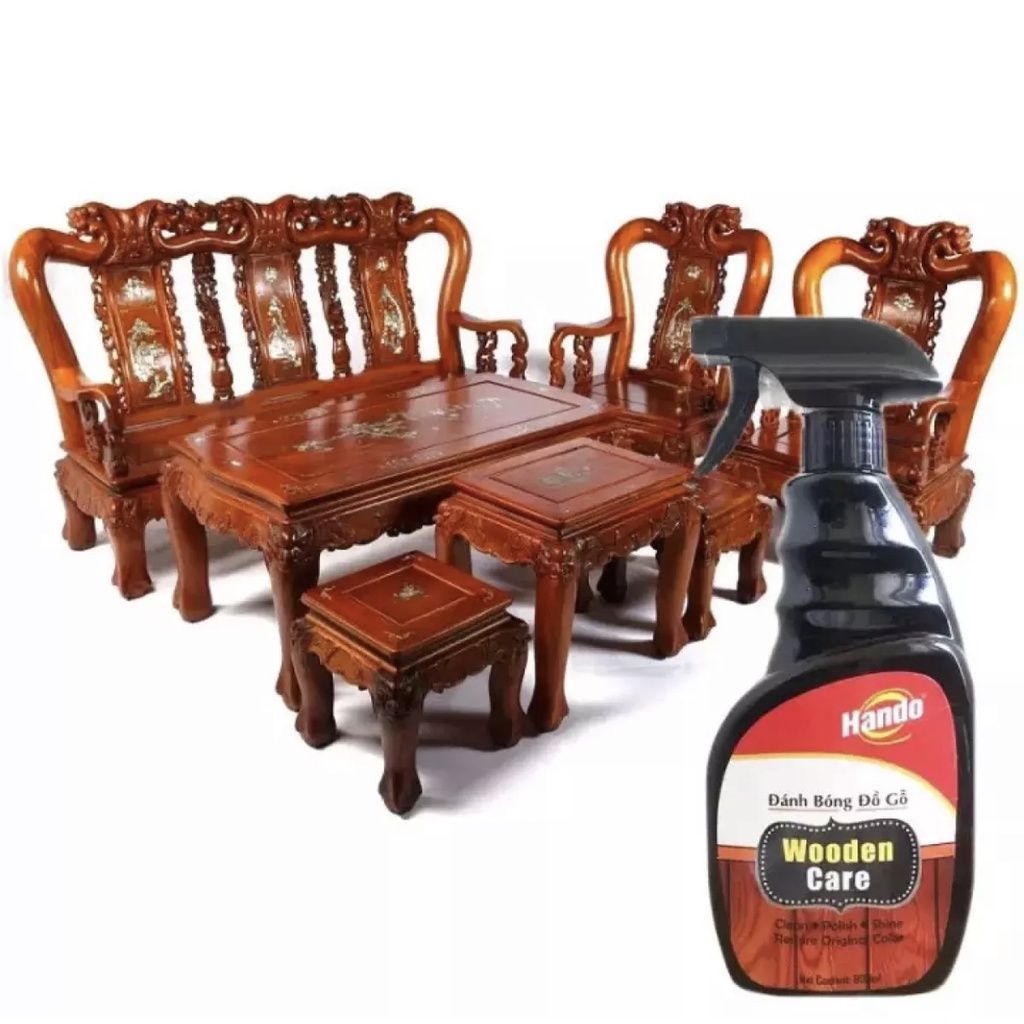 Xịt làm sạch, đánh bóng và bảo dưỡng Đồ Gỗ Hando 600ml