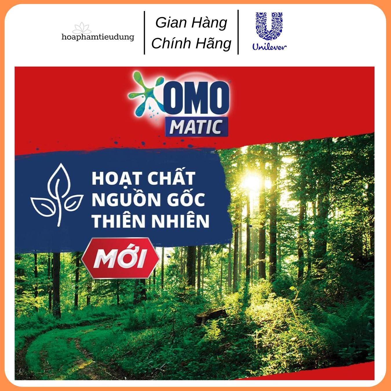 Nước giặt OMO xoáy bay vết bẩn khử mùi toàn diện 3,9KG
