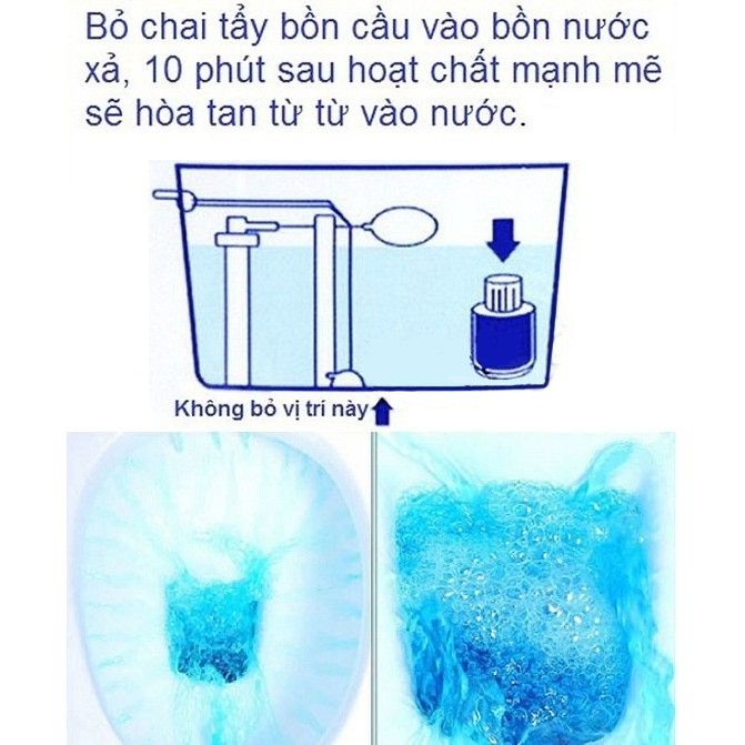 Chai tẩy vệ sinh toilet thả bồn cầu Mr.fresh 180g