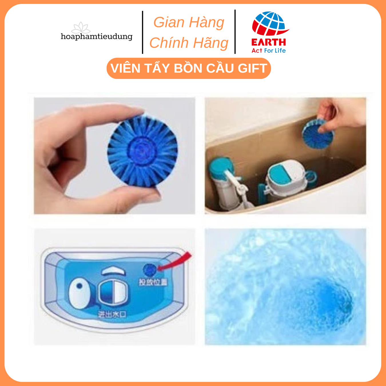 Viên Thả Bồn Cầu Gift (4 viên × 55g)