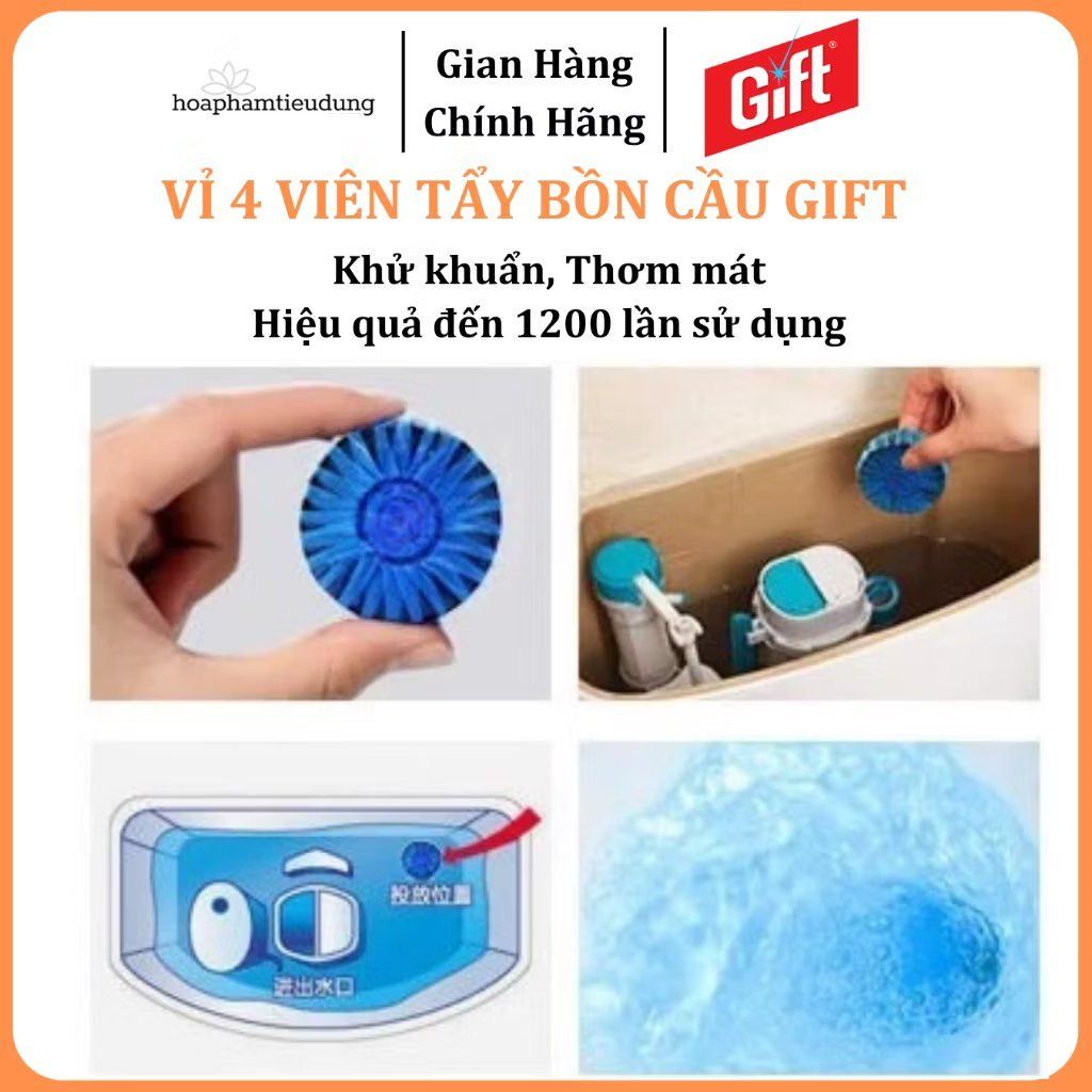Viên Thả Bồn Cầu Gift (4 viên × 55g)