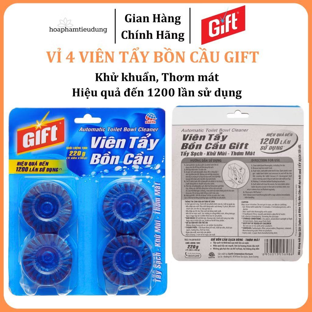 Viên Thả Bồn Cầu Gift (4 viên × 55g)
