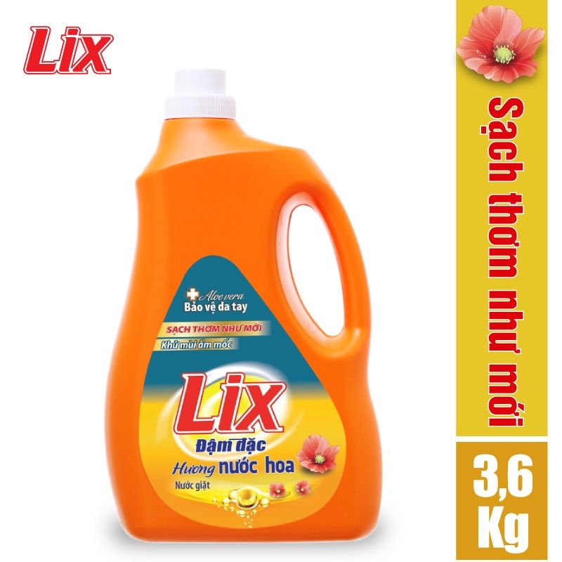 Nước giặt LIX hương nước hoa 3.6kg