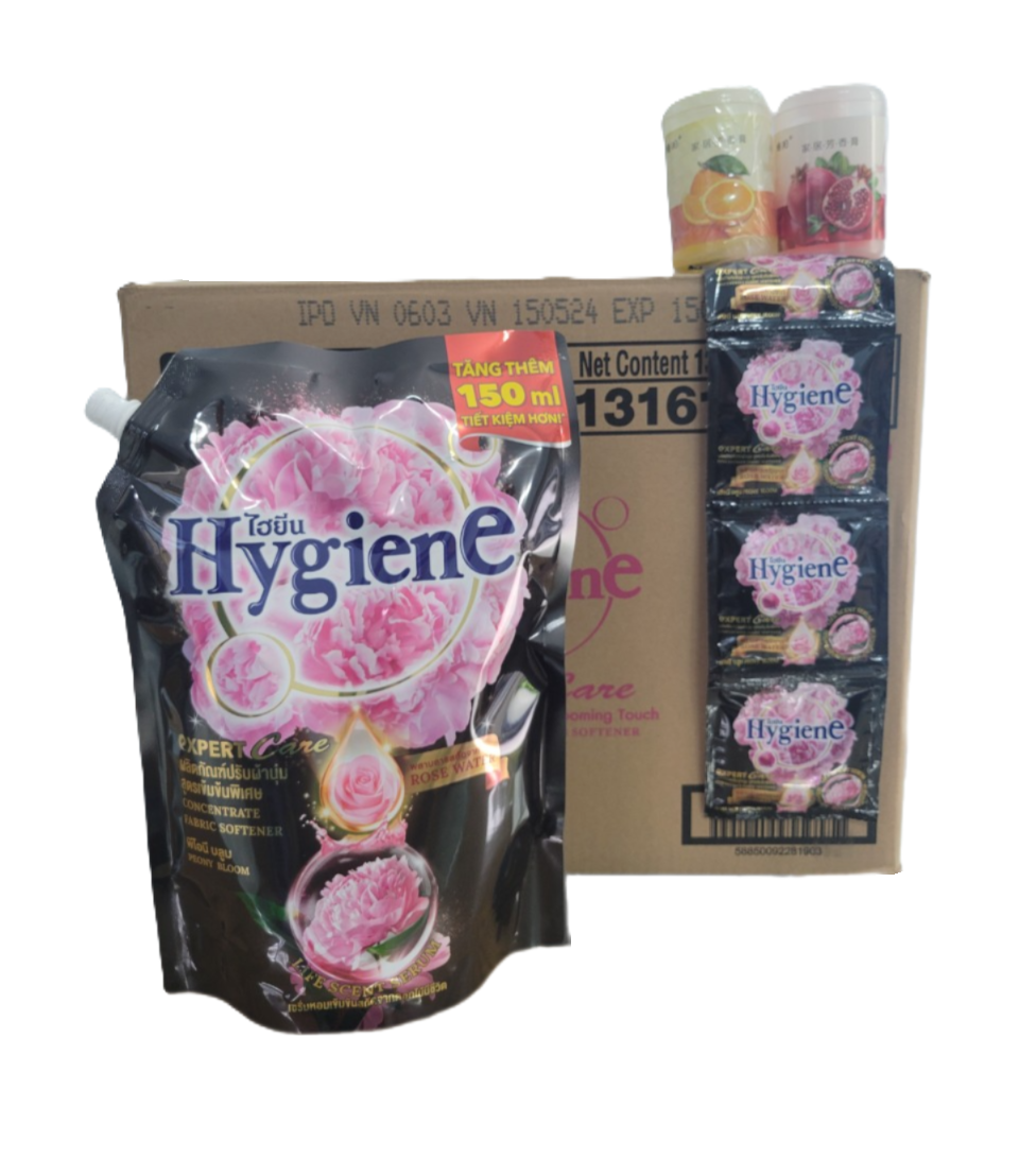 (Combo 8 Túi/ 1 thùng) Nước Xả huyền thoại Hygiene mềm vải, lưu hương nước hoa dài lâu 1.3L Làm Sạch