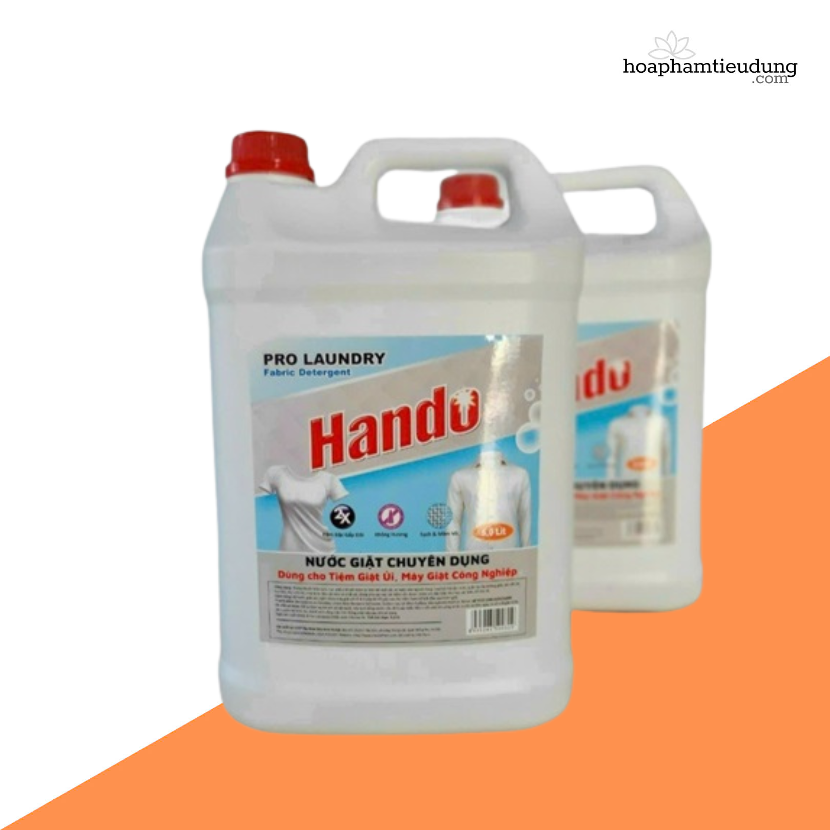 Nước giặt chuyên dụng Hando đậm đặc, không hương & hương đào 5L