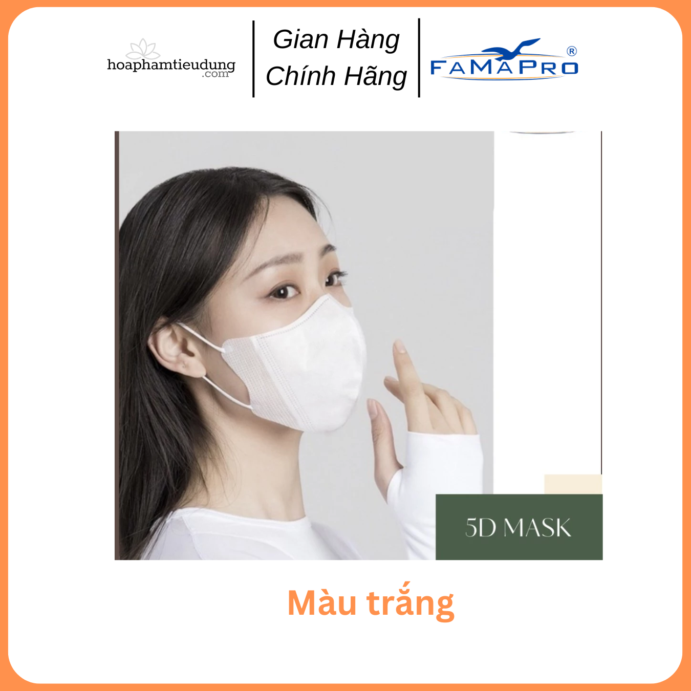 Khẩu trang kháng khuẩn 3 lớp 5D mask Famapro Nam Anh