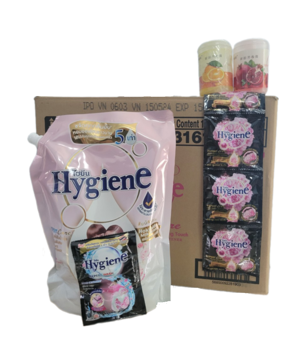 (Combo 8 Túi/ 1 thùng) Nước Xả huyền thoại Hygiene mềm vải, lưu hương nước hoa dài lâu 1.3L Làm Sạch