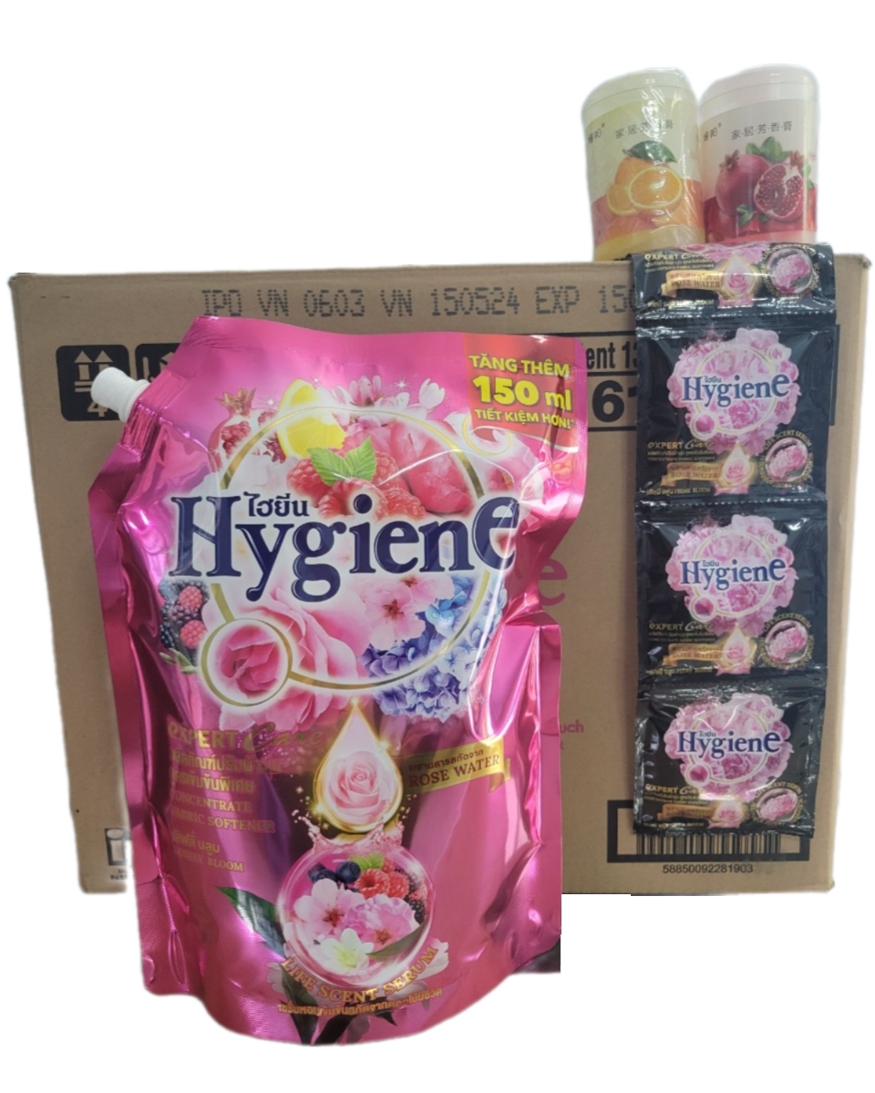 (Combo 8 Túi/ 1 thùng) Nước Xả huyền thoại Hygiene mềm vải, lưu hương nước hoa dài lâu 1.3L Làm Sạch