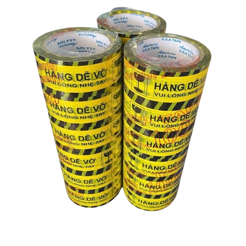 Băng keo in hàng dễ vỡ 1 Kg 48mm (6 cuộn)