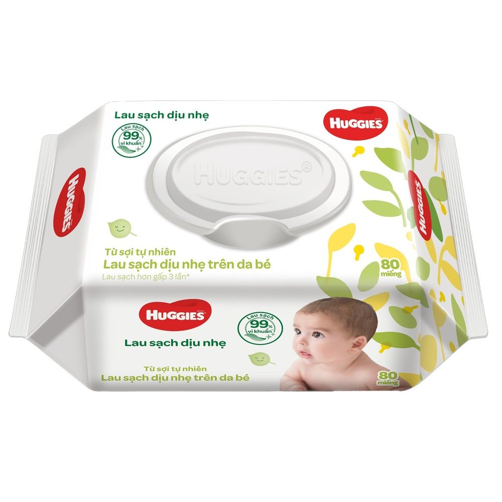 KHĂN GIẤY ƯỚT HUGGIES 80 TỜ