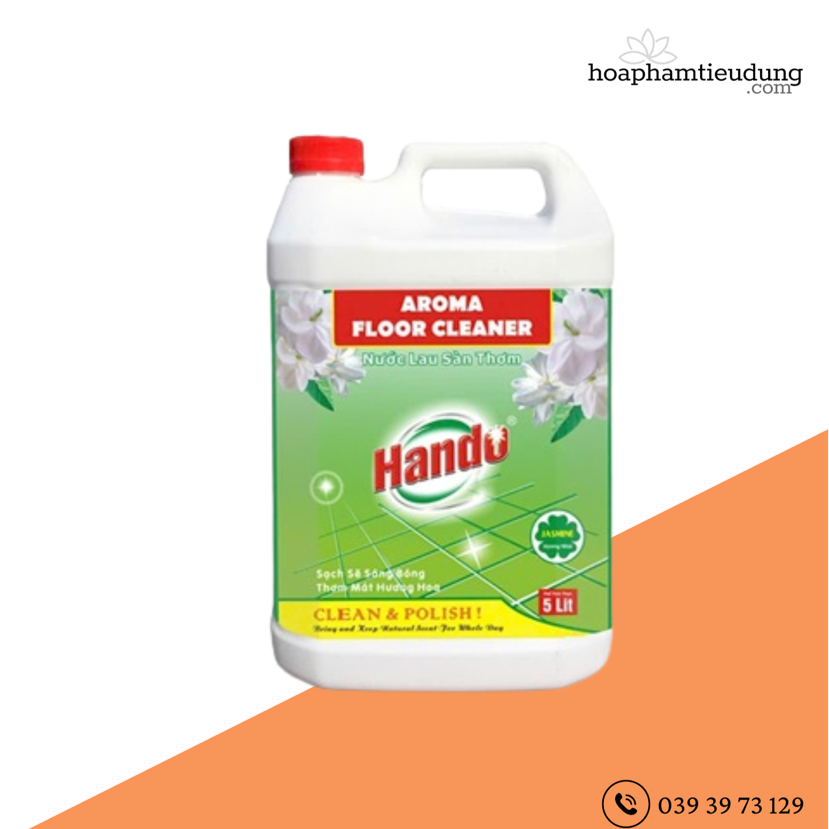 Nước thơm lau sàn diệt khuẩn Hando 5L