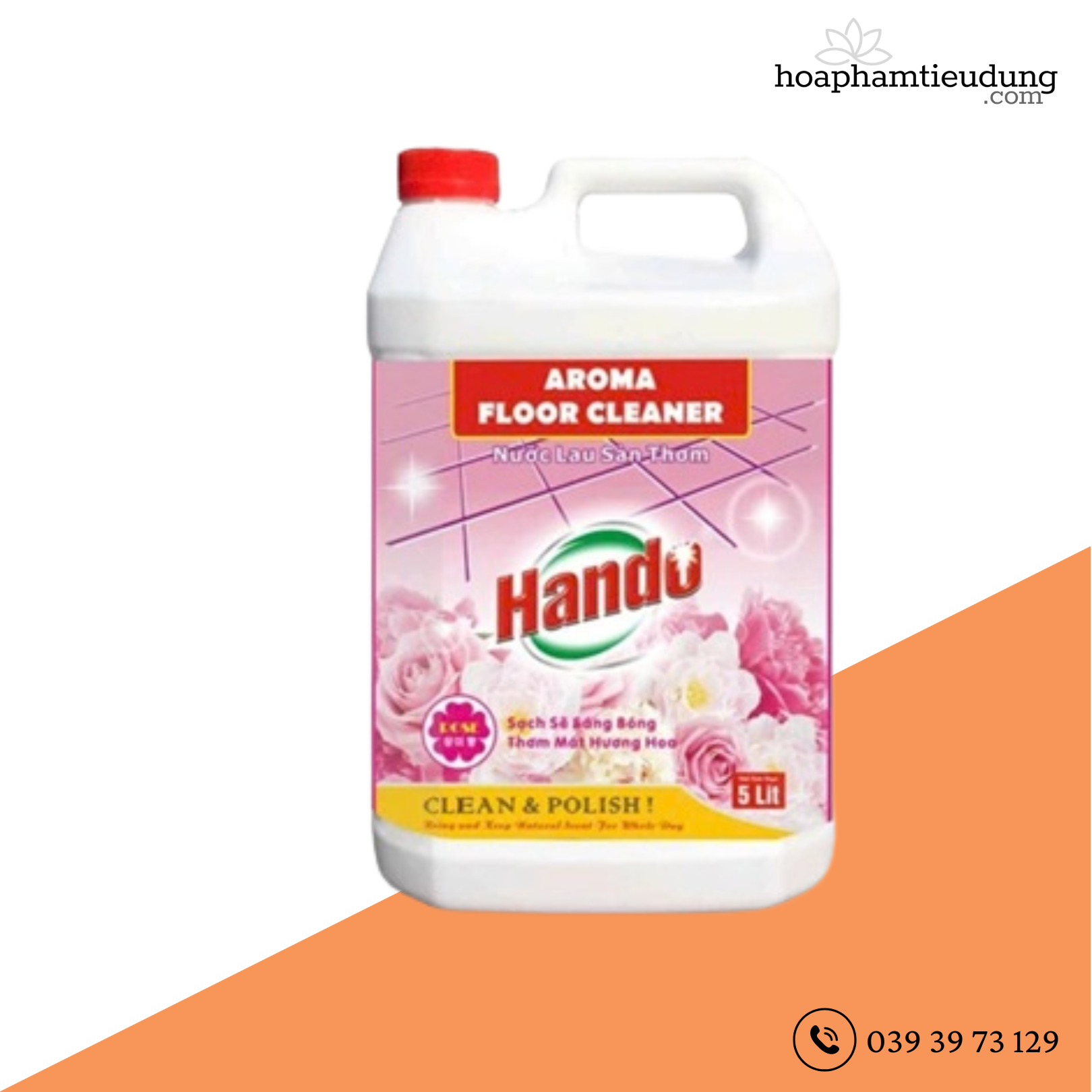 Nước thơm lau sàn diệt khuẩn Hando 5L