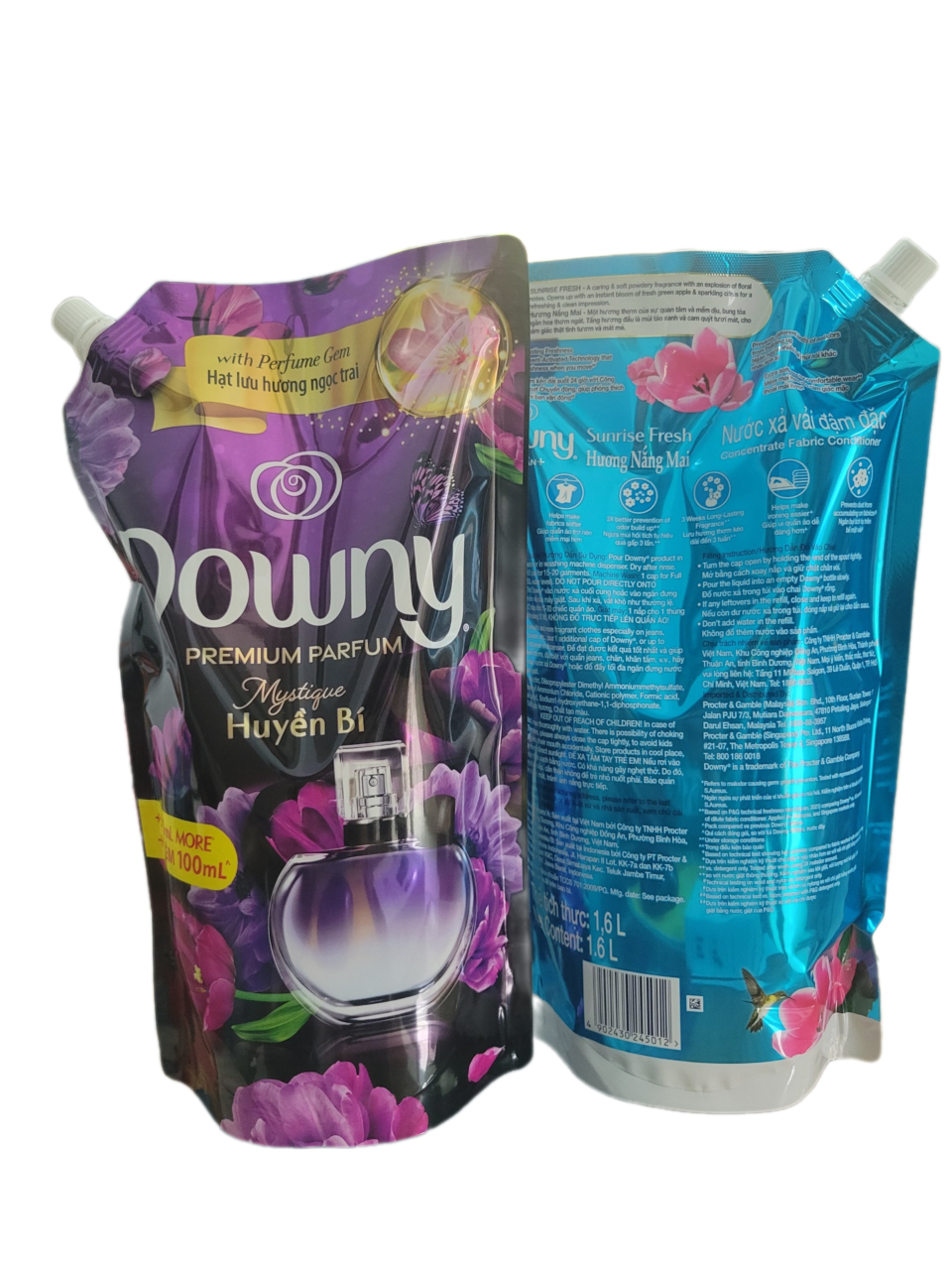 Combo 2 túi Nước xả Downy 1.45-1.6L Huyền bí Nắng mai