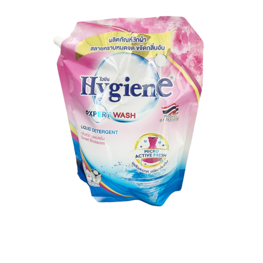 (Combo 2 Túi Giặt + Tặng 2 gói xả Hygiene) Nước giặt Hygiene Expert Wash Peony Bloom Thái Lan túi 1.8L tiết kiệm + tiện lợi cho 1 lần đặt