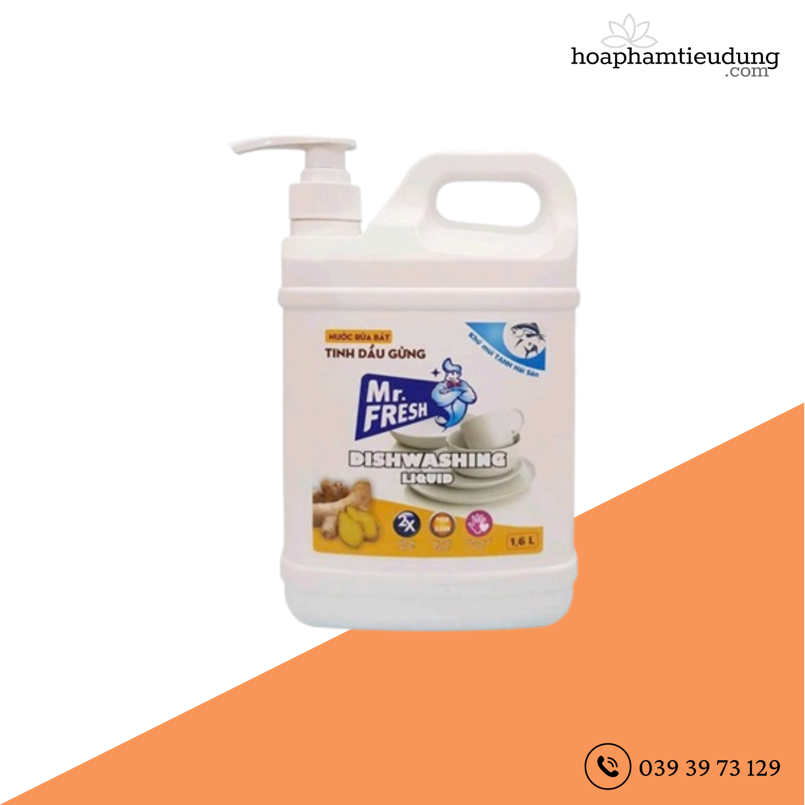Nước rửa chén Mr Fresh 1.6L