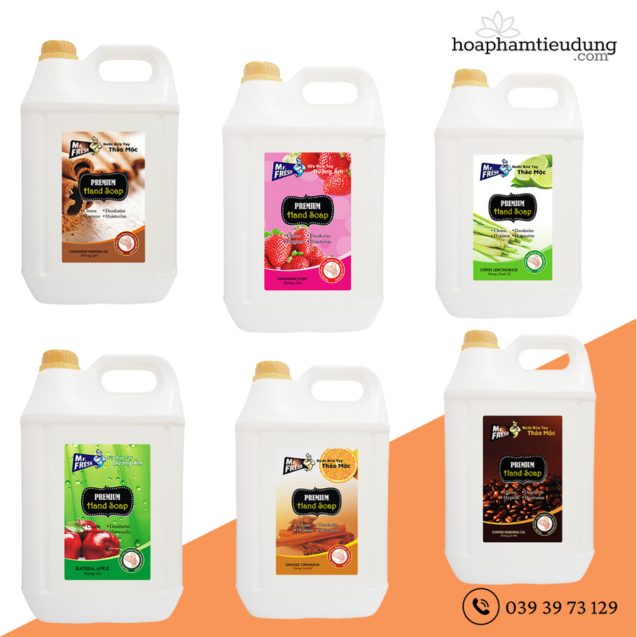 Nước rửa tay thảo mộc Mr.Fresh 10L