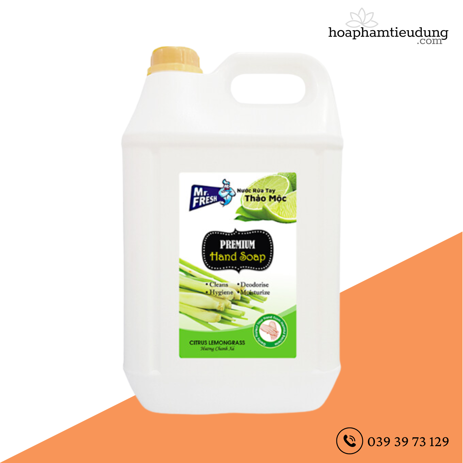 Nước rửa tay thảo mộc Mr.Fresh 10L