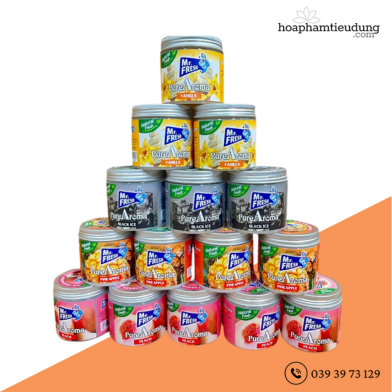 (Combo 9 hủ) Sáp thơm phòng khử mùi hiệu quả Mr. Fresh 230g