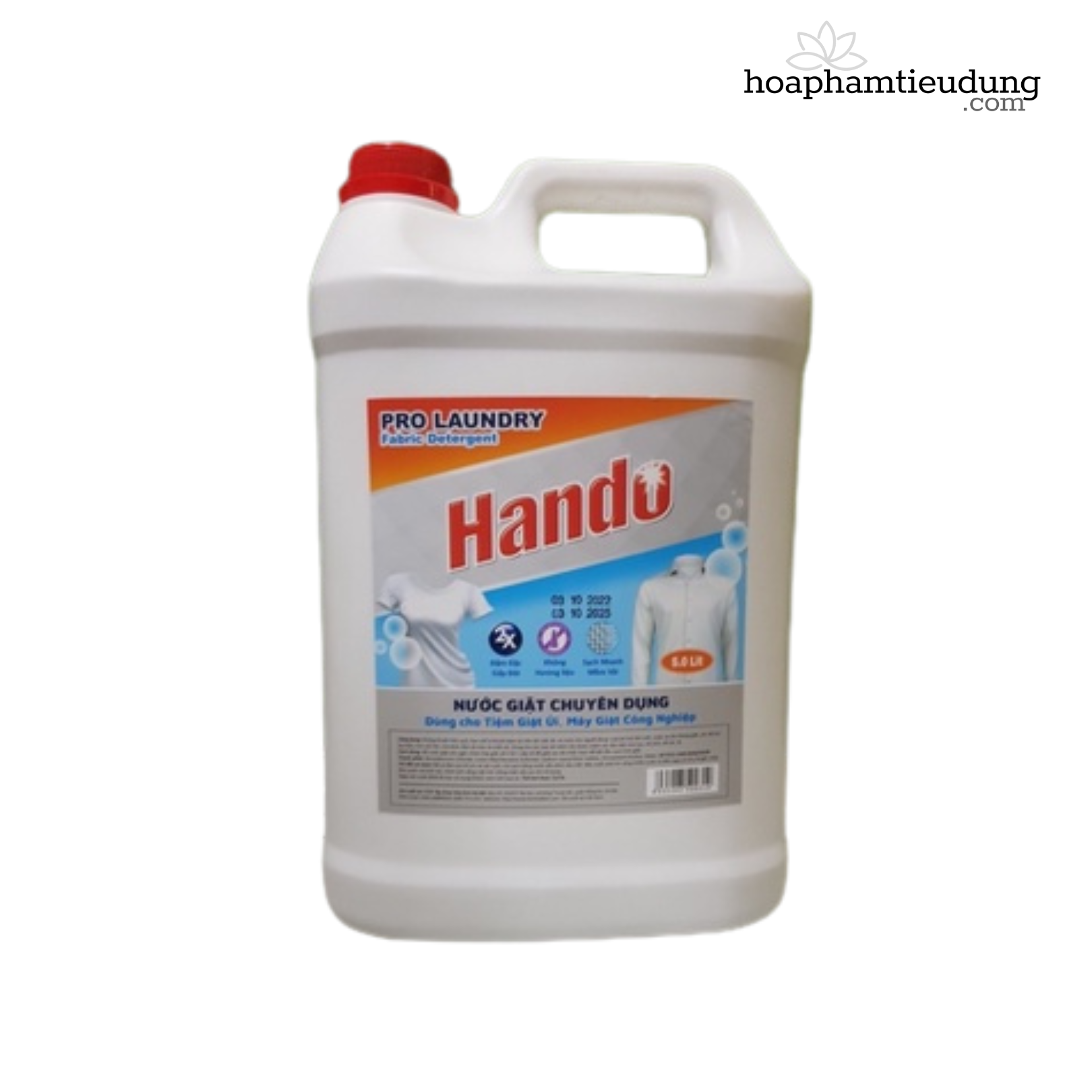 Nước giặt chuyên dụng Hando đậm đặc, không hương & hương đào 5L