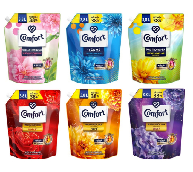 Nước xả vải Comfort 1.8L chăm sóc chuyên sâu