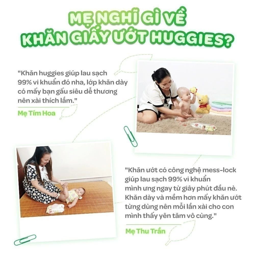 KHĂN GIẤY ƯỚT HUGGIES 80 TỜ