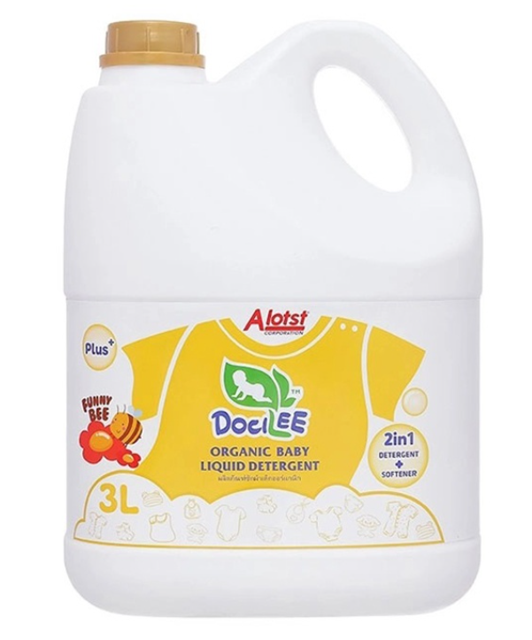 Nước giặt xả quần áo trẻ em 2 in 1 DOCILEE Thái Lan 3L