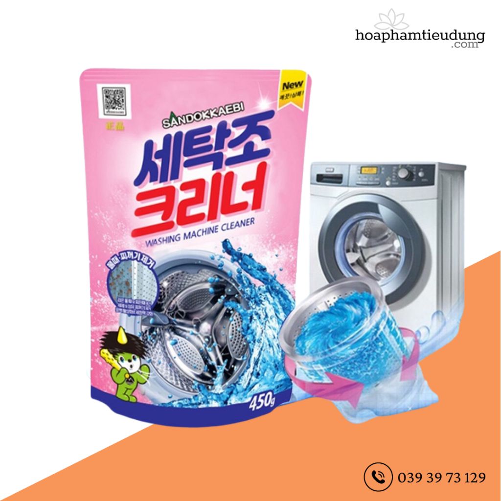 Bột tẩy lồng máy giặt Hàn Quốc Sandokkaebi 450g