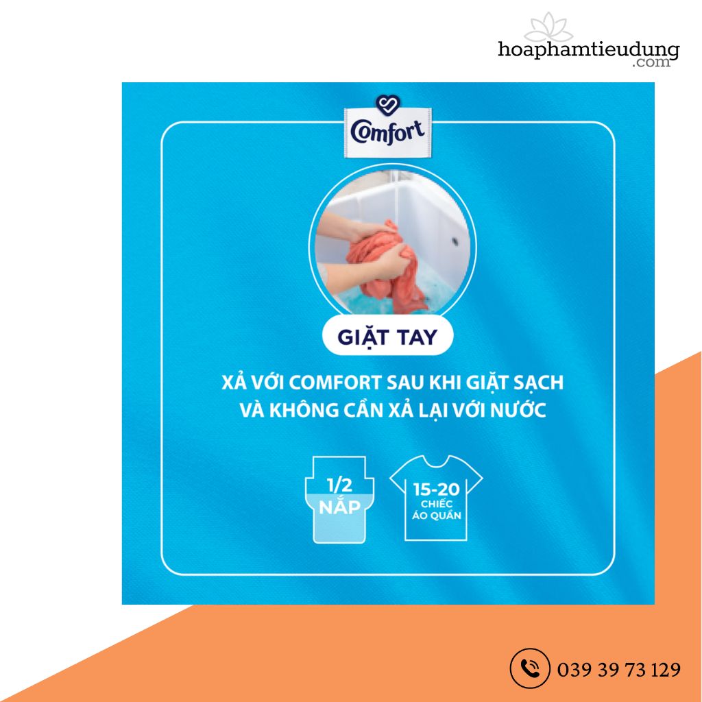 Nước xả vải Comfort 1.8L chăm sóc chuyên sâu