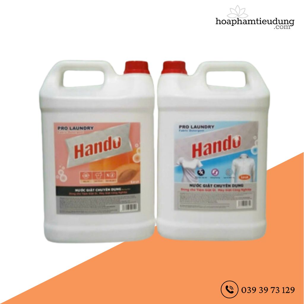 Nước giặt chuyên dụng Hando đậm đặc, không hương & hương đào 5L